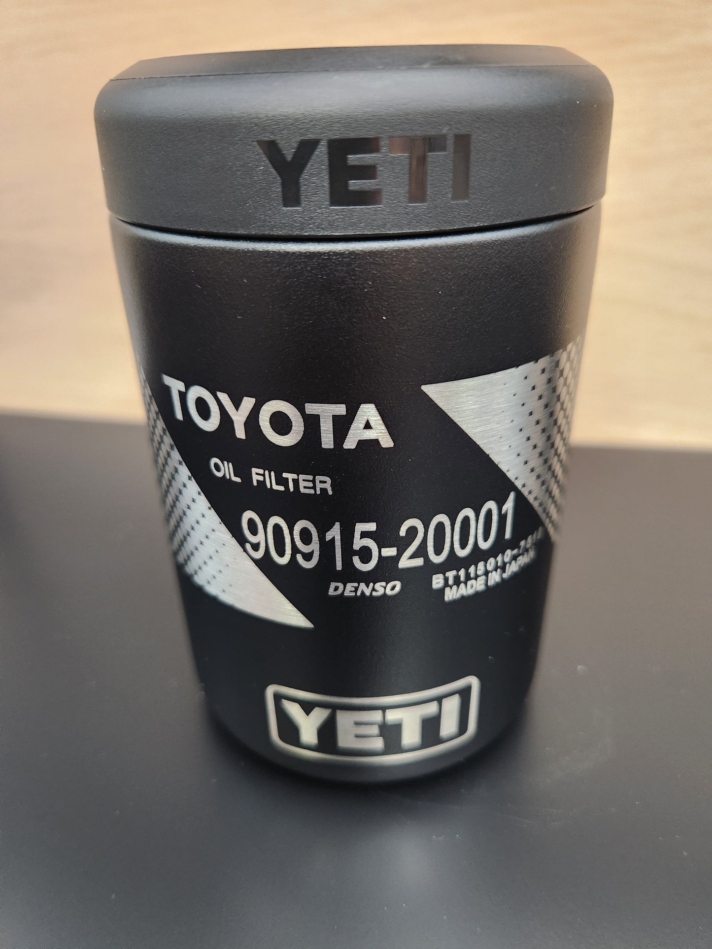 Toyota Oil Filter 90915-20001 12oz Yeti Can Cooler, Laser Engraved Yeti Rambler Colster Can Insulator