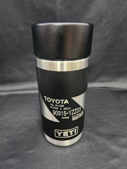 Toyota Oil Filter 90915-YZZD3 12oz Yeti Rambler Coffee Mug, Laser Engraved Yeti Rambler Travel Mug