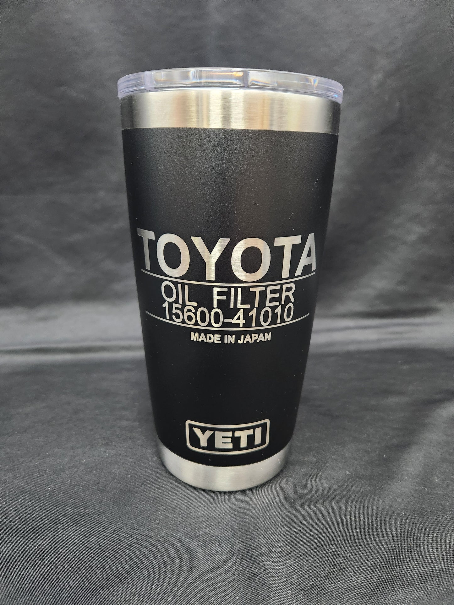 Toyota Oil Filter 15600-41010 20oz Yeti Rambler Tumbler, Laser Engraved Yeti Rambler Insulated Tumbler