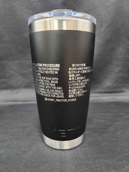 Toyota Oil Filter 90915-YZZD3 20oz Yeti Rambler Tumbler, Laser Engraved Insulated Yeti Rambler Tumlbler