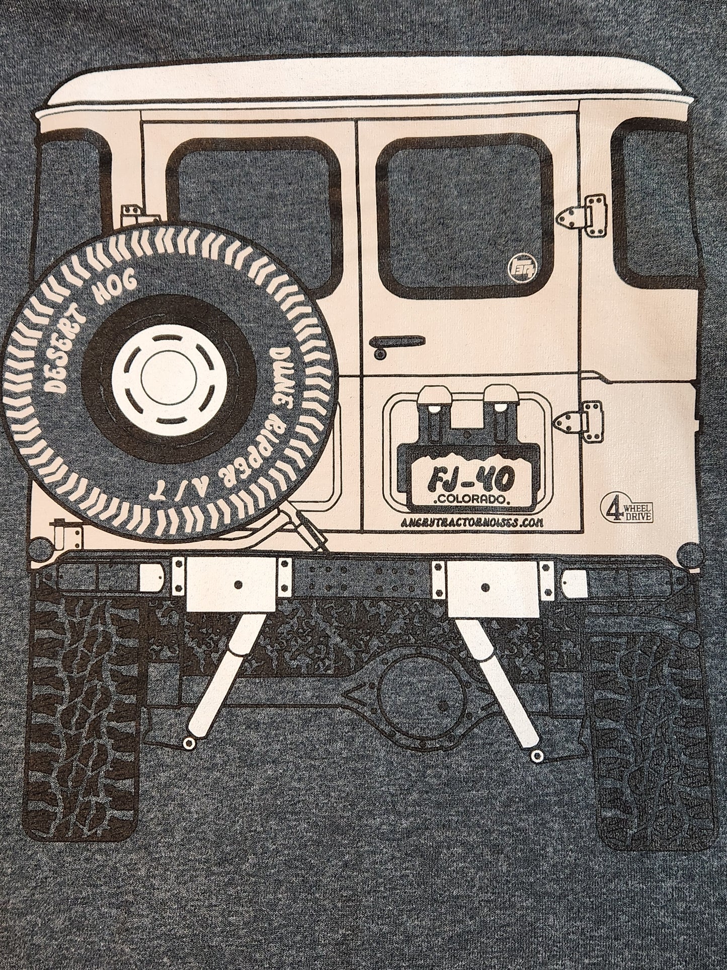 FJ40 Toyota Land Cruiser Inspired Front/Back Short Sleeve T-Shirt