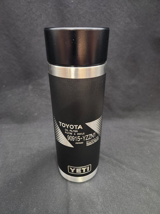 Toyota Oil Filter 90915-YZZN1 18oz Yeti Rambler Coffee Mug, Laser Engraved Yeti Rambler Travel Mug