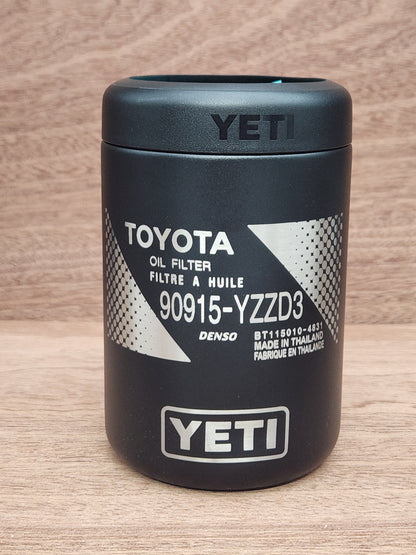 DISCOUNTED FOR SCRATCH&DENT Toyota Oil Filter 90915-YZZD3, 12oz Yeti Can Cooler, Laser Engraved, Yeti Rambler Colster, Can Insulator