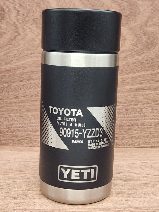 DISCOUNTED FOR MISENGRAVING Toyota Oil Filter 90915-YZZD3 12oz Yeti Rambler Coffee Mug, Laser Engraved Yeti Rambler Travel Mug