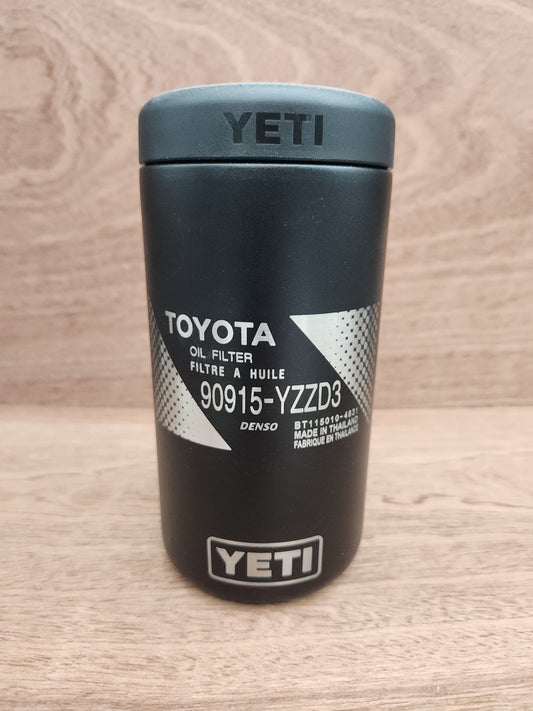 DISCOUNTED FOR MISENGRAVING Toyota Oil Filter 90915-YZZD3, 16oz Yeti Can Cooler, Laser Engraved, Yeti Rambler Colster, Can Insulator