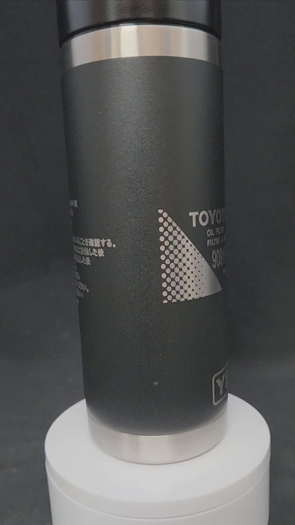 Toyota Oil Filter 90915-YZZN1 18oz Yeti Rambler Coffee Mug, Laser Engraved Yeti Rambler Travel Mug